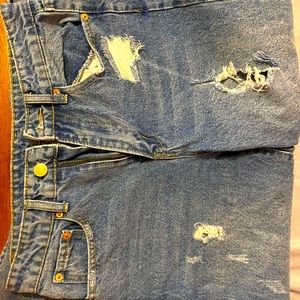 High waist flared jeans